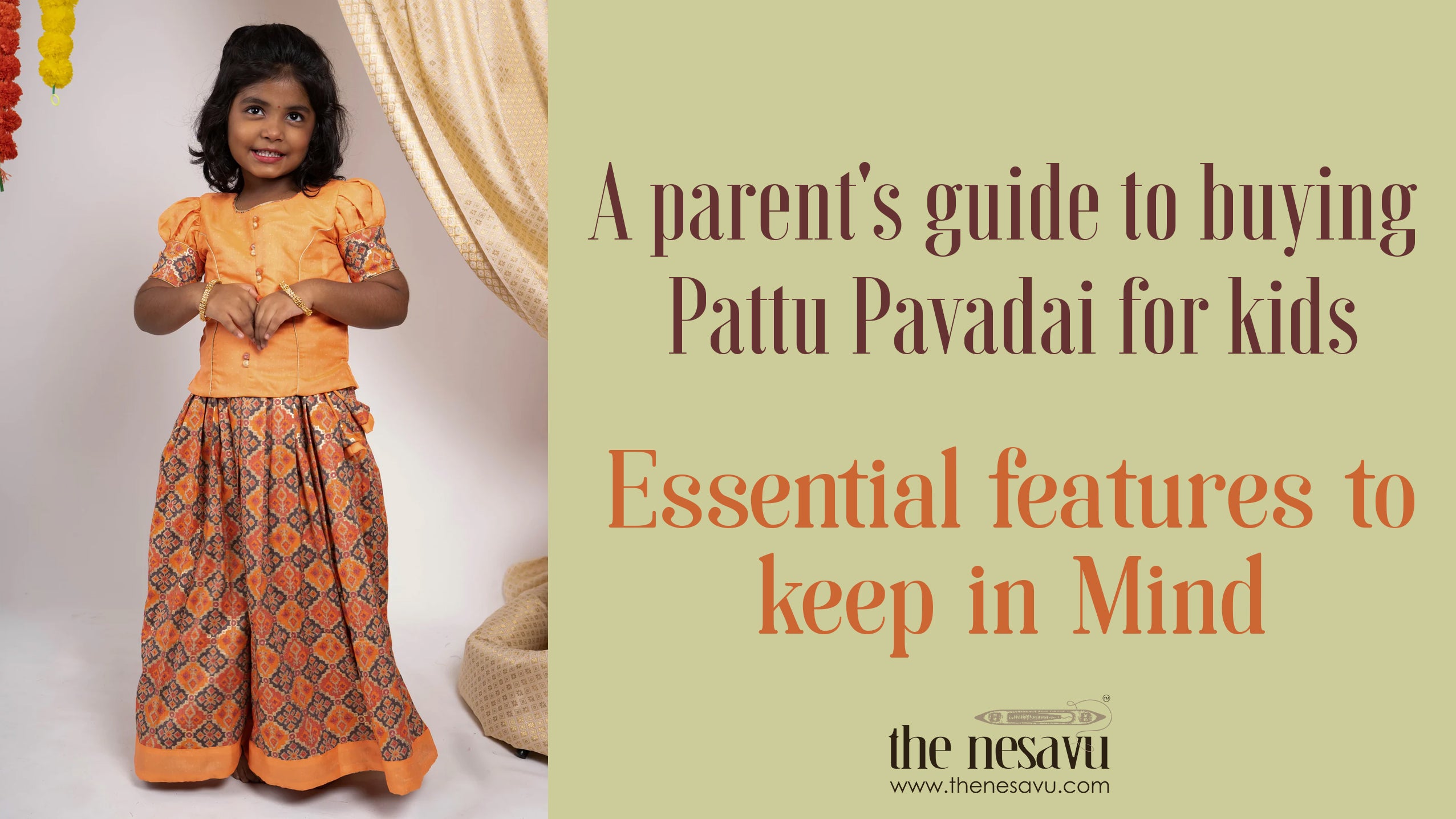 Pattu pavadai for hotsell 2 year old