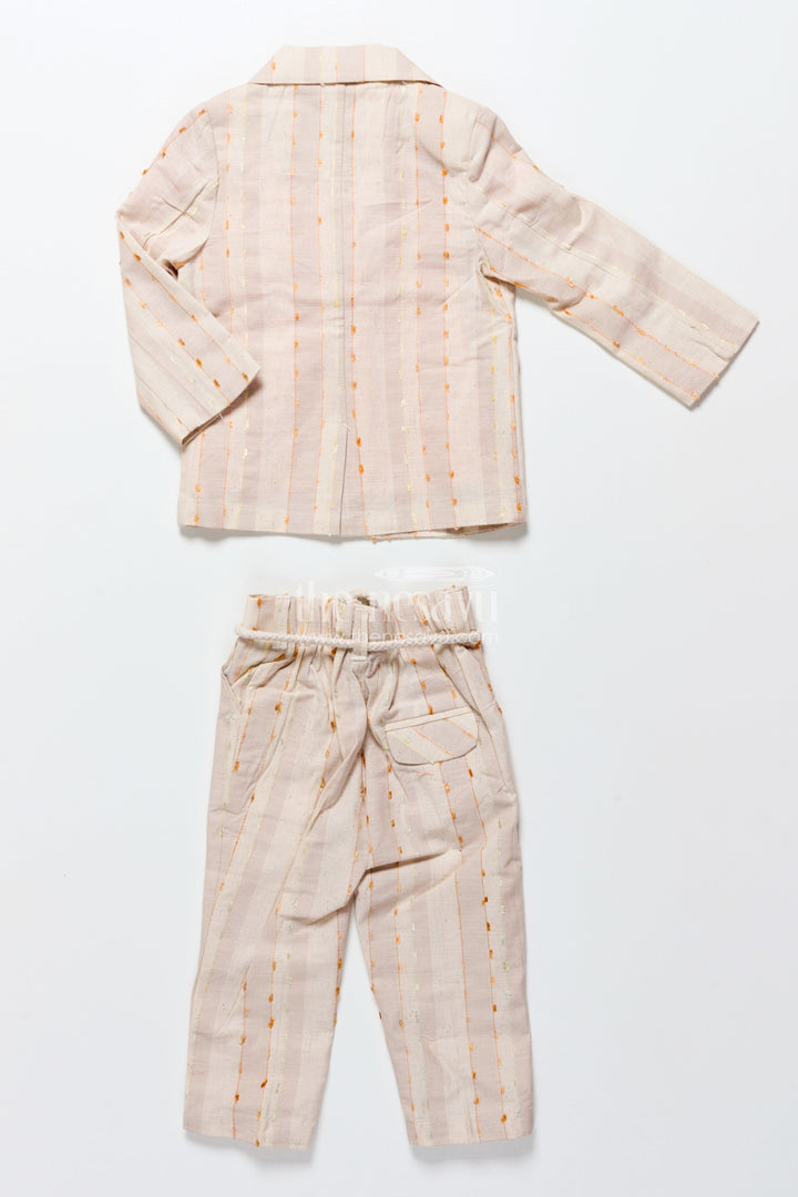 The Nesavu Boys Blazer Set Baby Boys Embroidered Blazer Set for Weddings and Stage Functions Nesavu Nesavu baby boys embroidered blazer set weddings parties traditional celebrations
