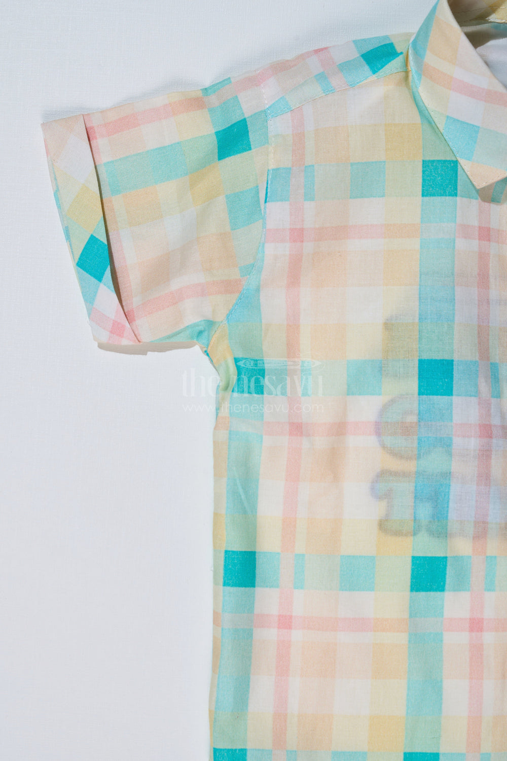 The Nesavu Boys Casual Set Boys Best Smart Casual Shirts with Checked Shorts and Graphic Printed T-Shirt Nesavu Nesavu Boys Best Smart Casual Shirts Checked Shorts Printed T-Shirt Summer Wear