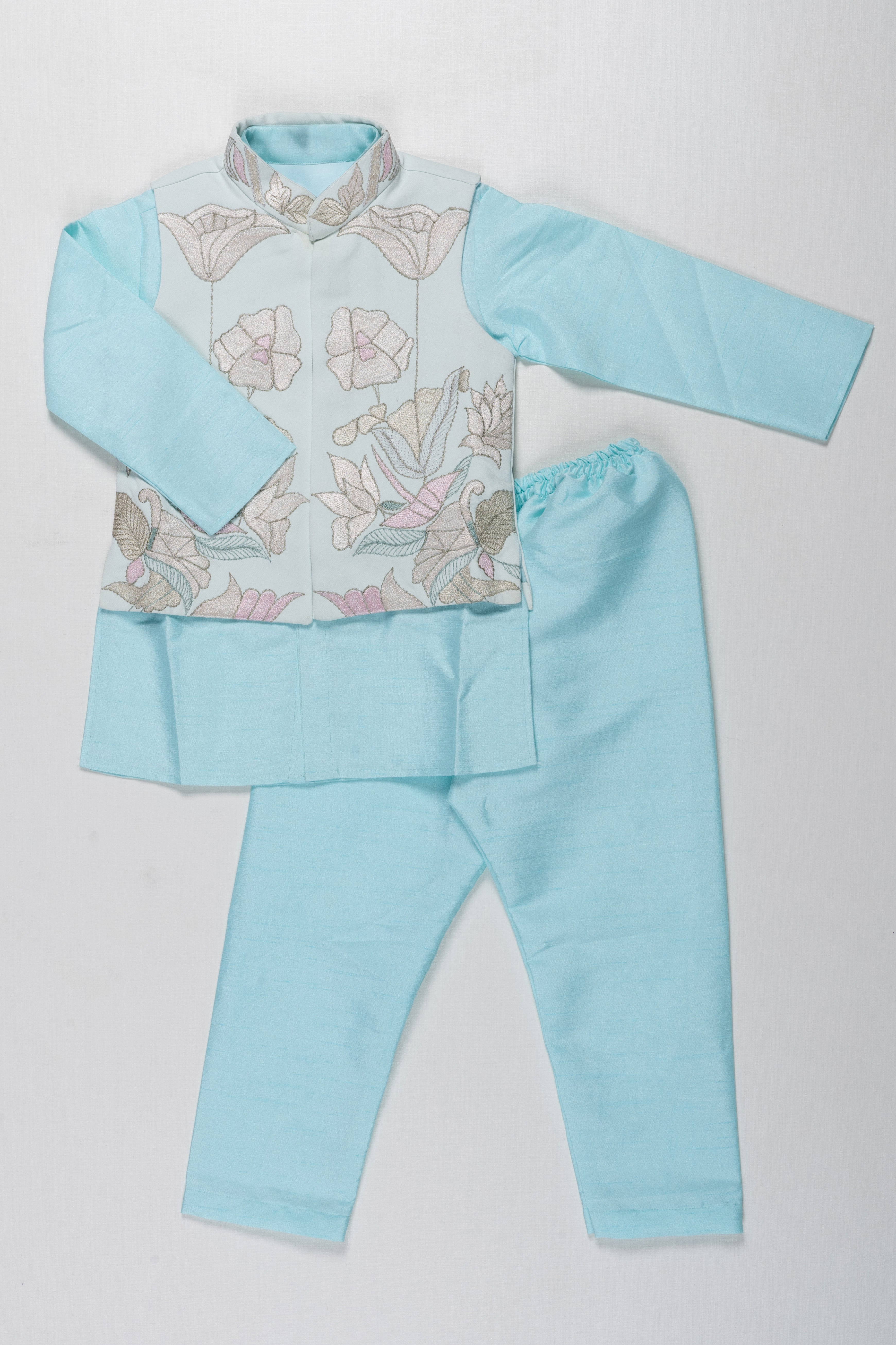 Plain Waistcoat in Sky Blue (4- 10yrs)