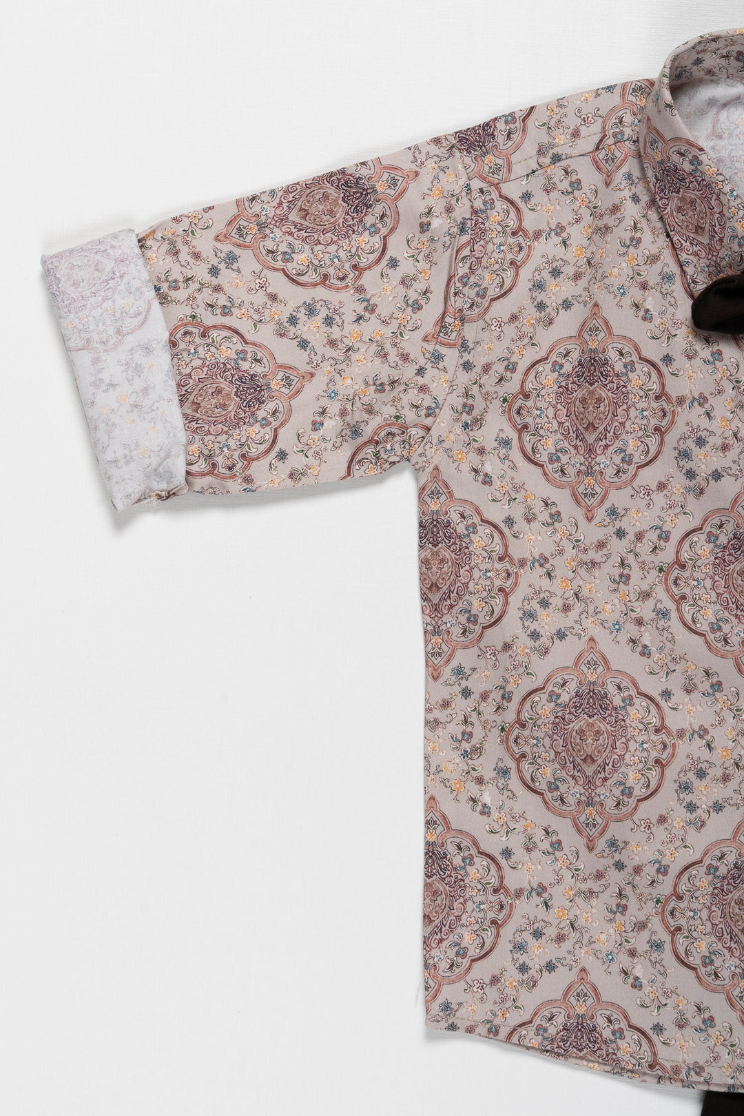 The Nesavu Boys Casual Set Boys Paisley Print Casual Shirt and Pant Set - Perfect Eid Festive Wear Nesavu Buy Boys Paisley Casual Shirt and Pant Set | Stylish Eid Outfit for Kids | The Nesavu