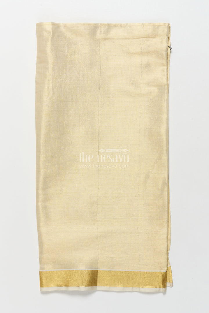 The Nesavu Boys Vesti Boys Traditional Vesti for Family Rituals and Festive Wear Nesavu Nesavu boys traditional tissue vesti zari border rituals functions ethnic celebrations