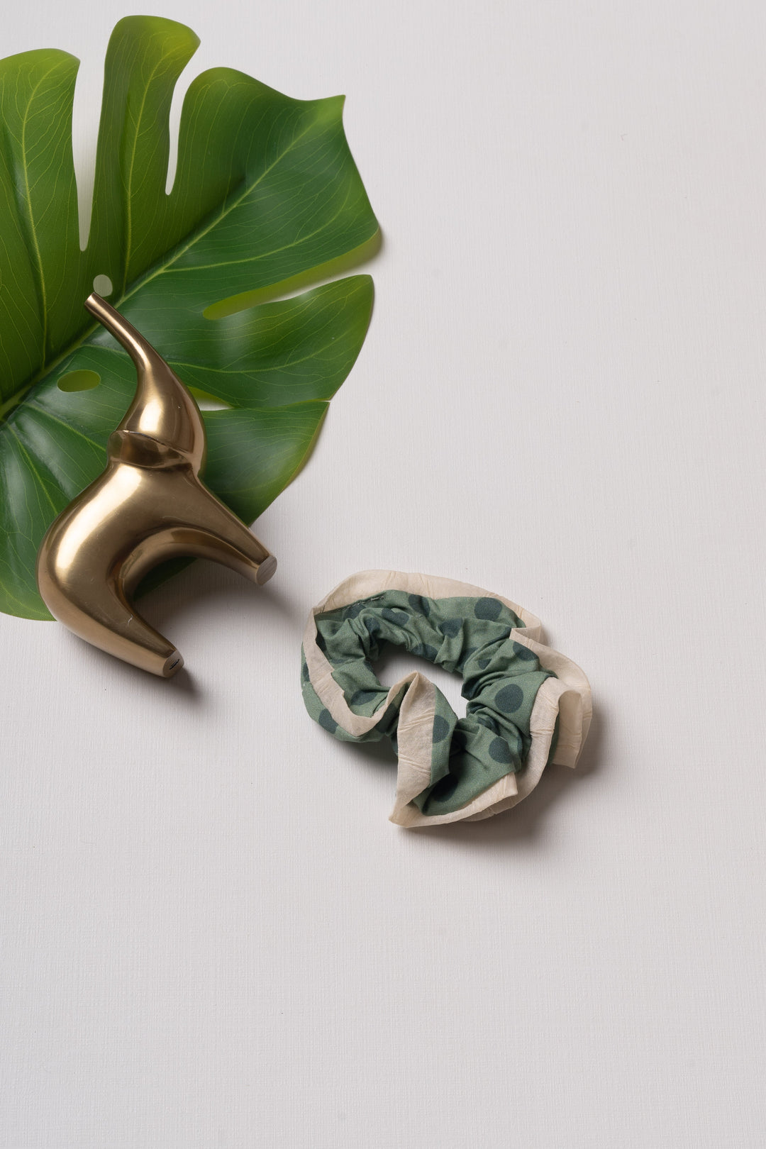 The Nesavu Scrunchies / Rubber Band Camouflage Charm Hair Scrunchie Nesavu Green JHS16D Camouflage Hair Scrunchie Band | Trendy and Cute Accessory for Daily Wear | The Nesavu