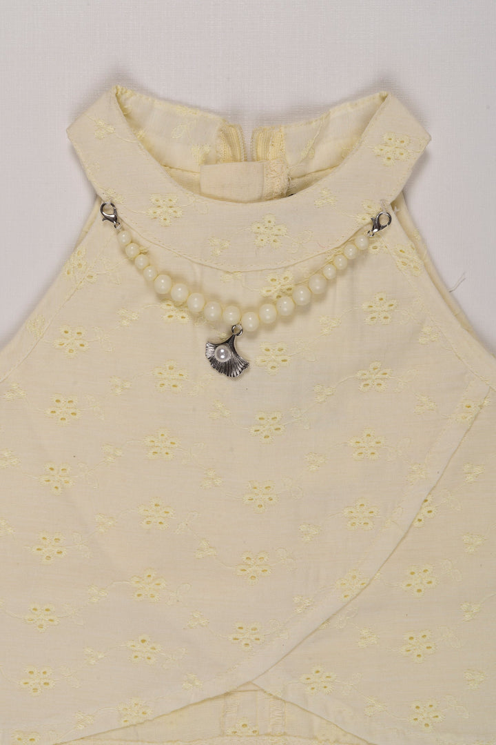The Nesavu Baby Casual Sets Charming Yellow Floral Top and Shorts Set for Girls Nesavu Girls Floral Top Shorts Set | Playful Yellow Outfit | Kids Summer Fashion | The Nesavu