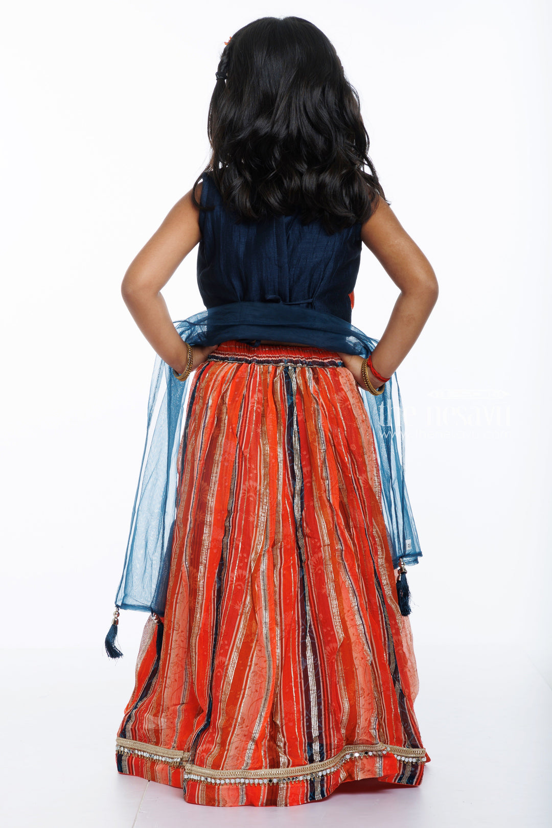 The Nesavu Girls Lehenga Choli Exquisite Handcrafted Silk Ghagra Choli for Girls - A Festive Wardrobe Essential! Nesavu Shop the Latest Bridal Style Lehenga Choli for Young Girls | Festive Silk Lehenga | The Nesavu