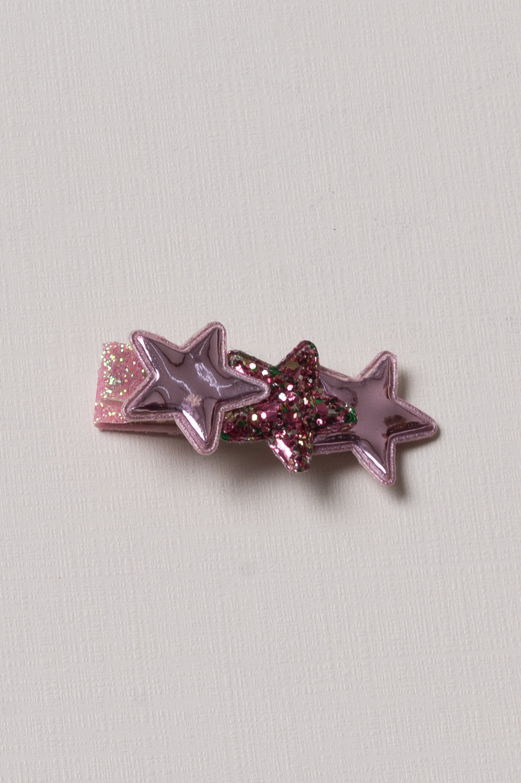 The Nesavu Hair Clip Glittering Star Trio Hair Clip in Metallic Purple Nesavu Purple JHCL69A Metallic Star Styling Clips | Glitter Hair Accessories for Trendy Looks | The Nesavu