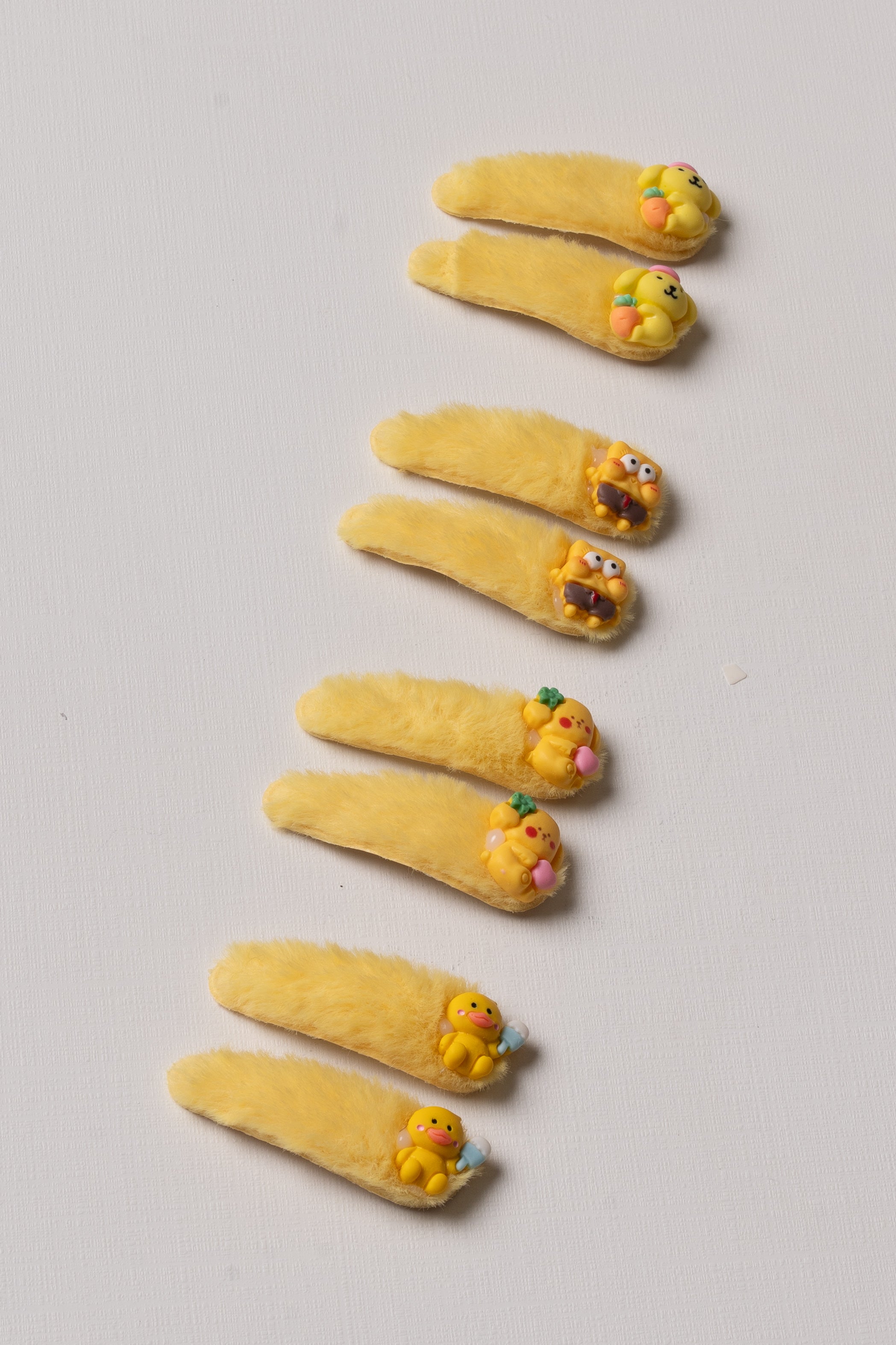 Yellow - Tortoise Fab Artwork Tik-Tak Hair Clip for Kids (Set of 2) 29 main image 1