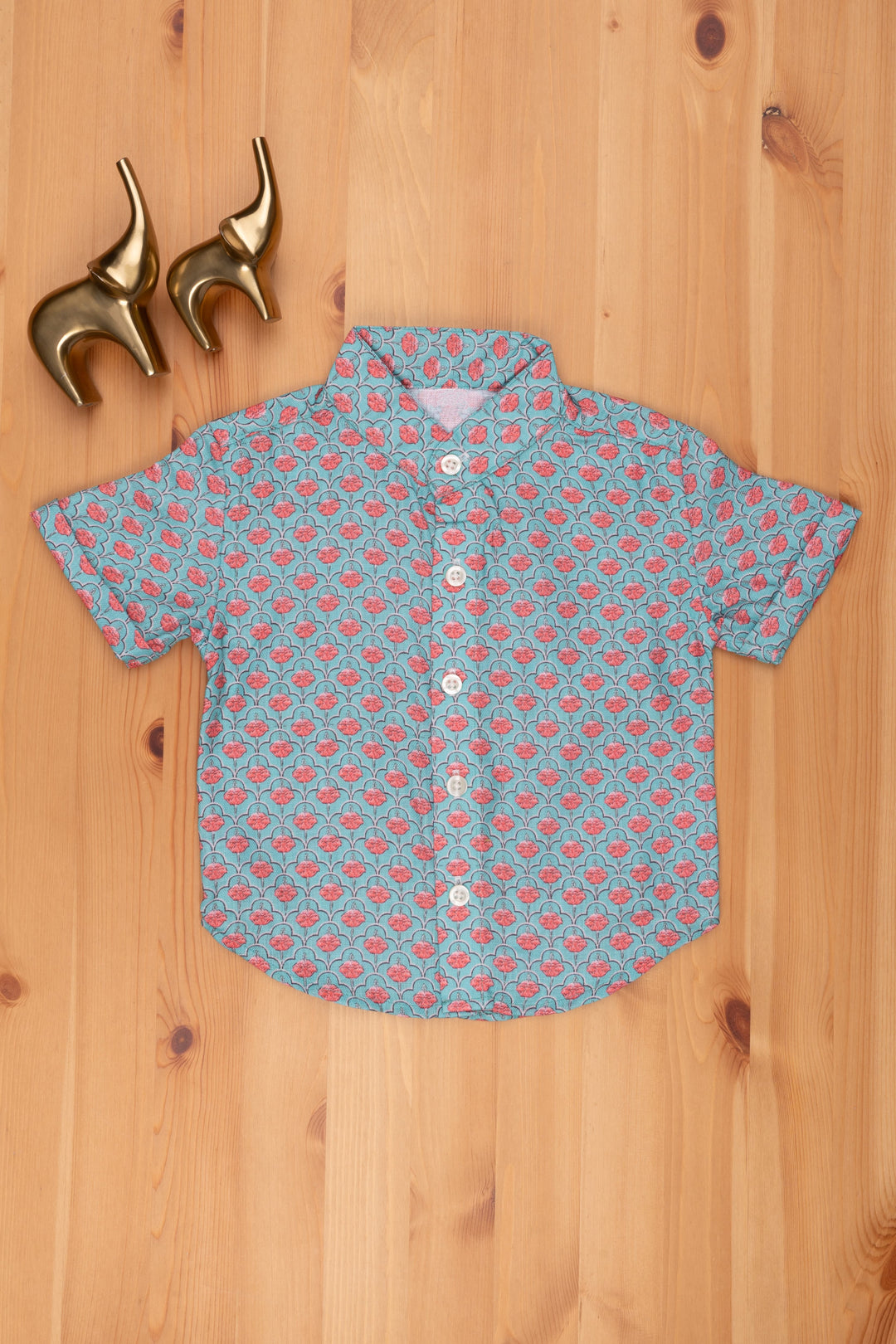 The Nesavu Boys Linen Shirt Vintage Vogue Boys Classic Shirt with a Retro Touch Nesavu Floral Printed Shirt For Boys | Jaipur Pride Linen Shirt | The Nesavu