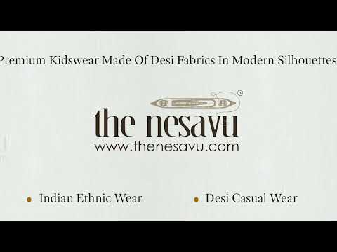 Embroidery Salmon Pink Ethnic Kurta with White Dhoti for Boys
