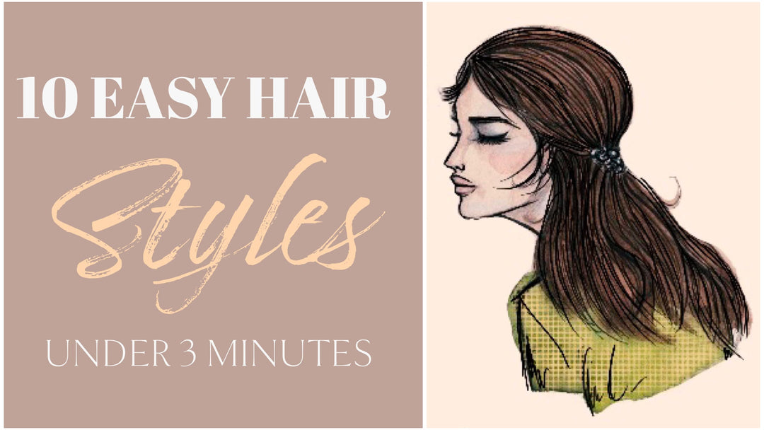 10 Easy Hairstyles For Girls (Under 3 Mins) That Works by The Nesavu Kimi Girl 