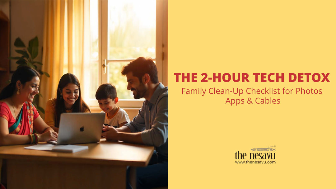 The 2-Hour Tech Detox: Family Clean-Up Checklist for Photos, Apps & Cables