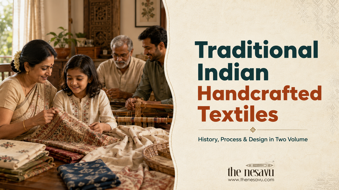Traditional Indian Handcrafted Textiles – History, Process & Design in Two Volume