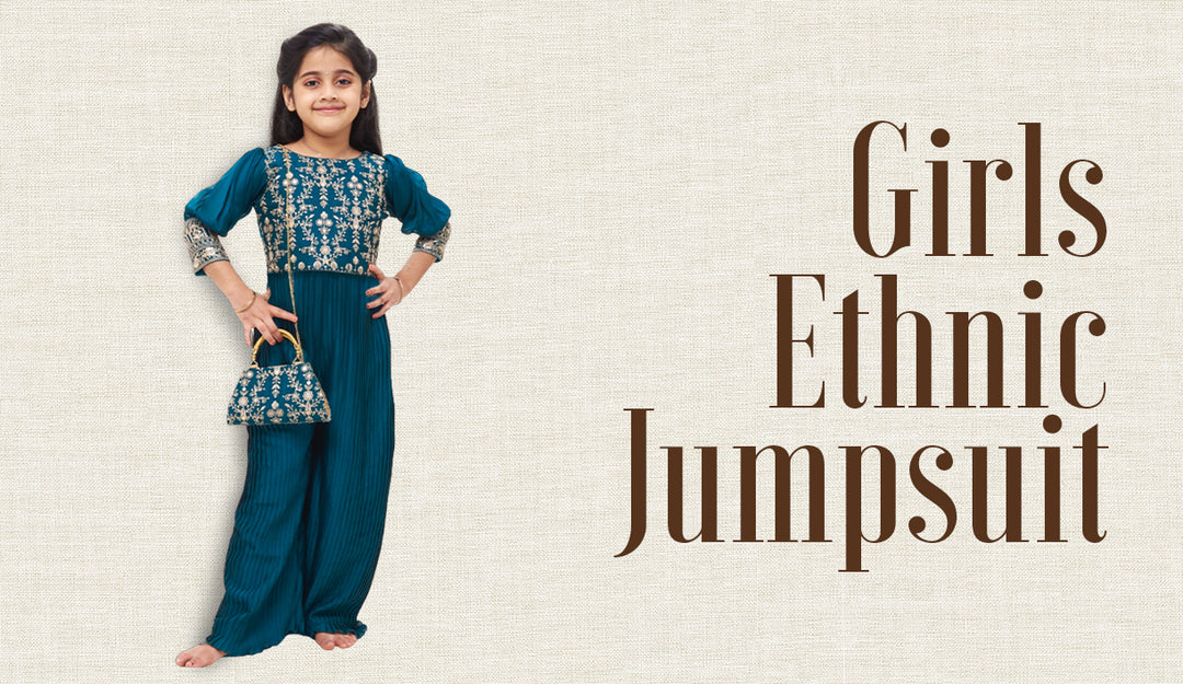 Girls Ethnic Jumpsuit