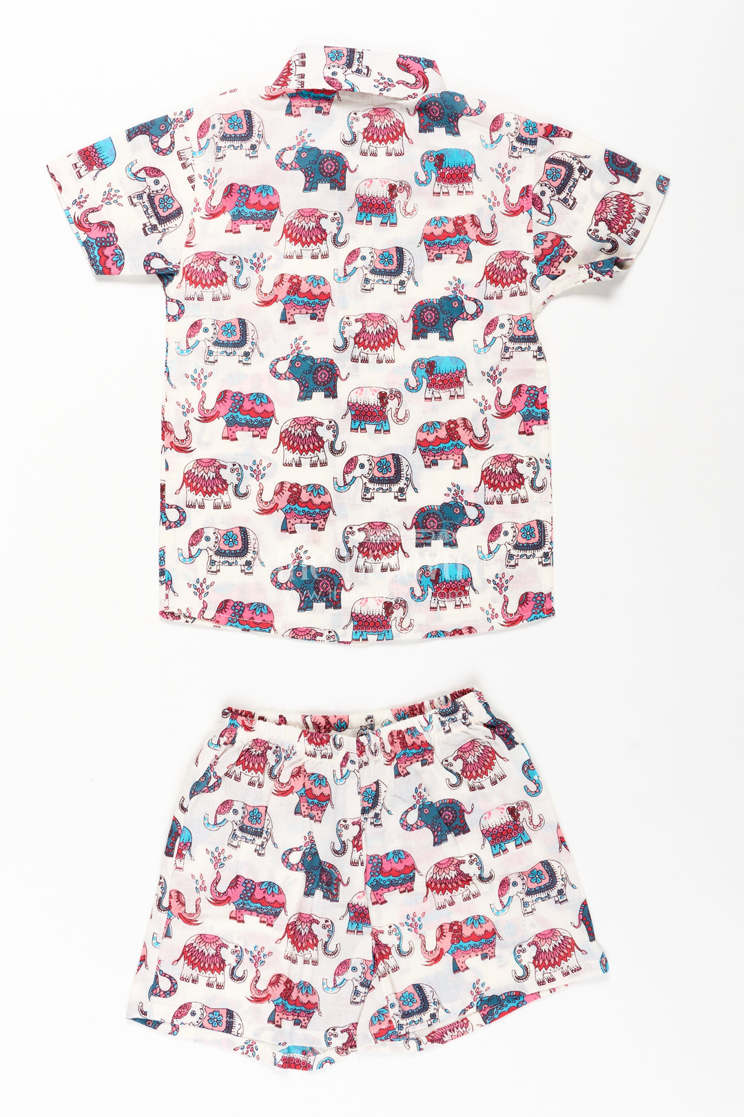 Boys Cute Casual Clothes with Pink and Blue Elephant Motifs for Playful Comfort and Style