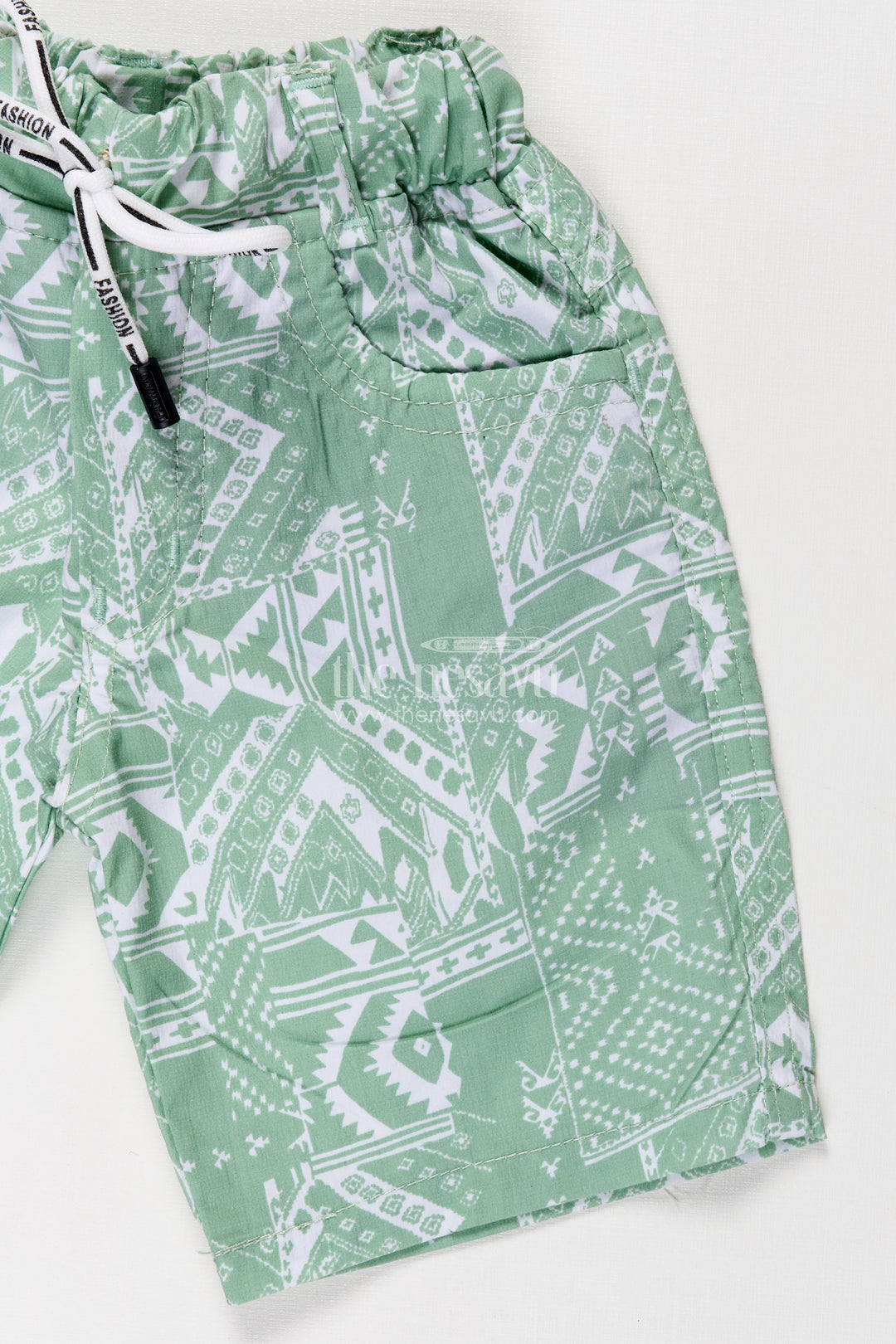 Boys Cotton print short dress Style Shorts with Paisley Digital Pattern and Comfortable Fit
