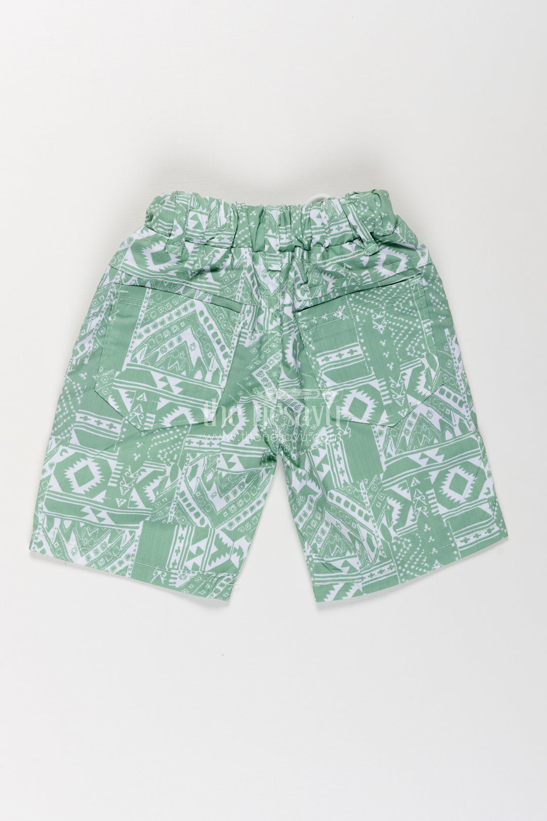 Boys Cotton print short dress Style Shorts with Paisley Digital Pattern and Comfortable Fit