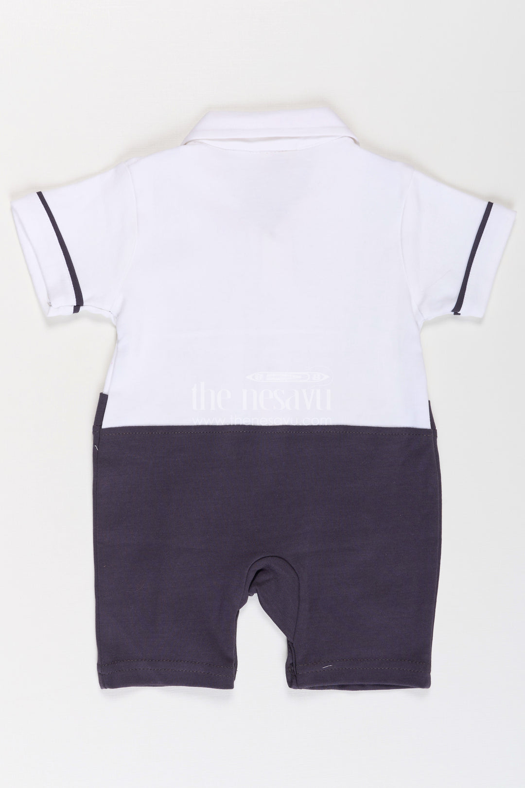 Newborn Dungarees in Soft Cotton with Teddy Bear Details