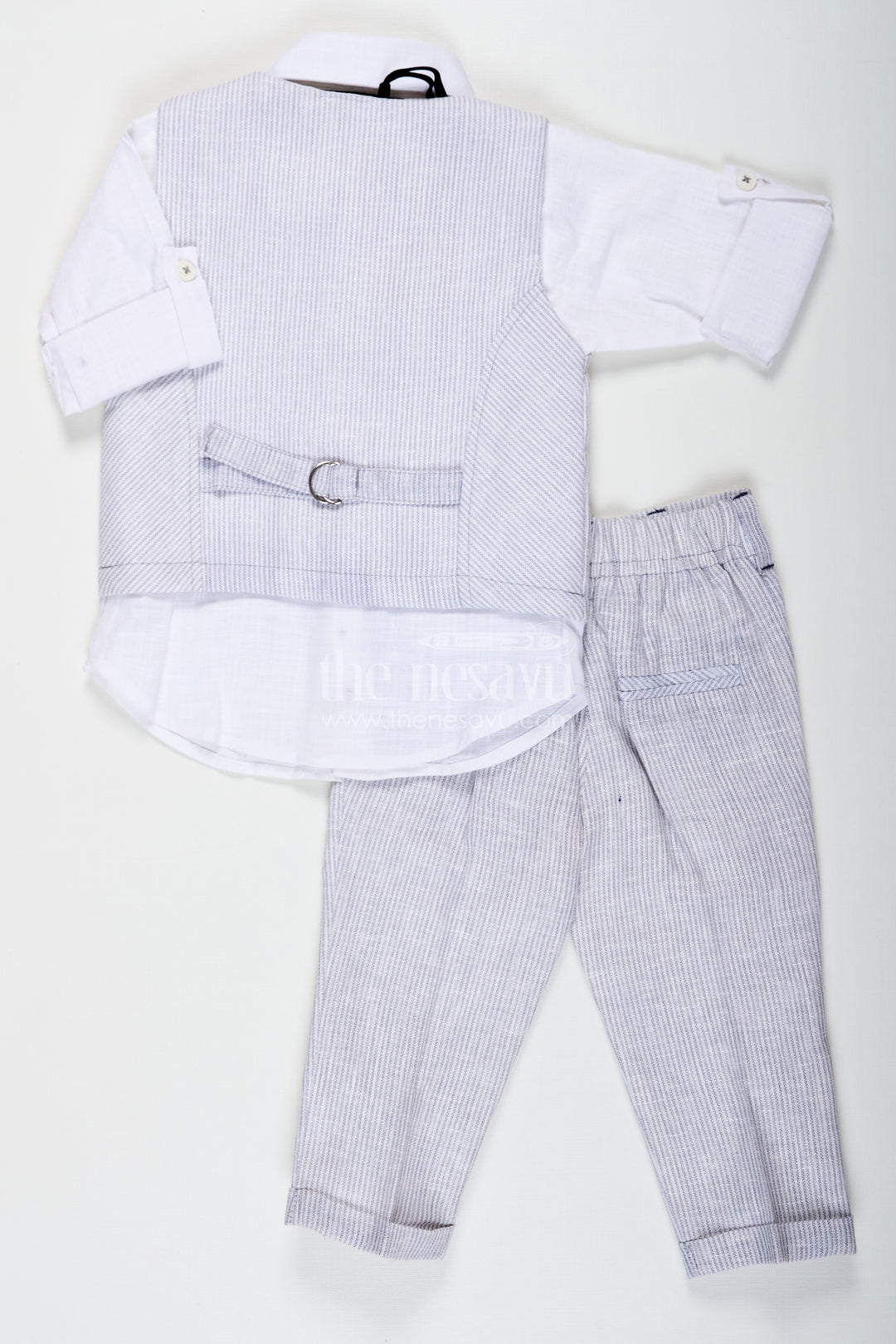 Designers Shirts for Boys with Striped Animal Print Jacket in Soft Cotton and Matching Pants for Modern Style