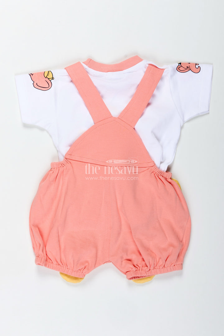 Boys Cotton Elephant Print Dres Set with Checkered Pattern and Soft Shorts for Playtime Comfort