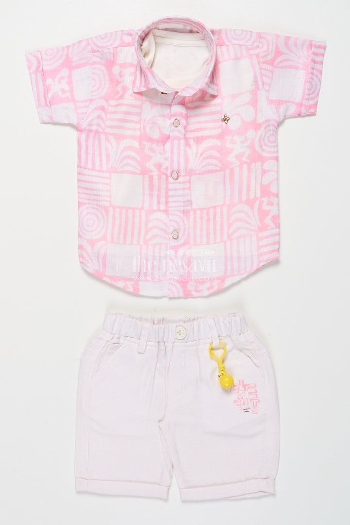 Casual Shirt and Shorts Set for Boys Everyday Summer Wear