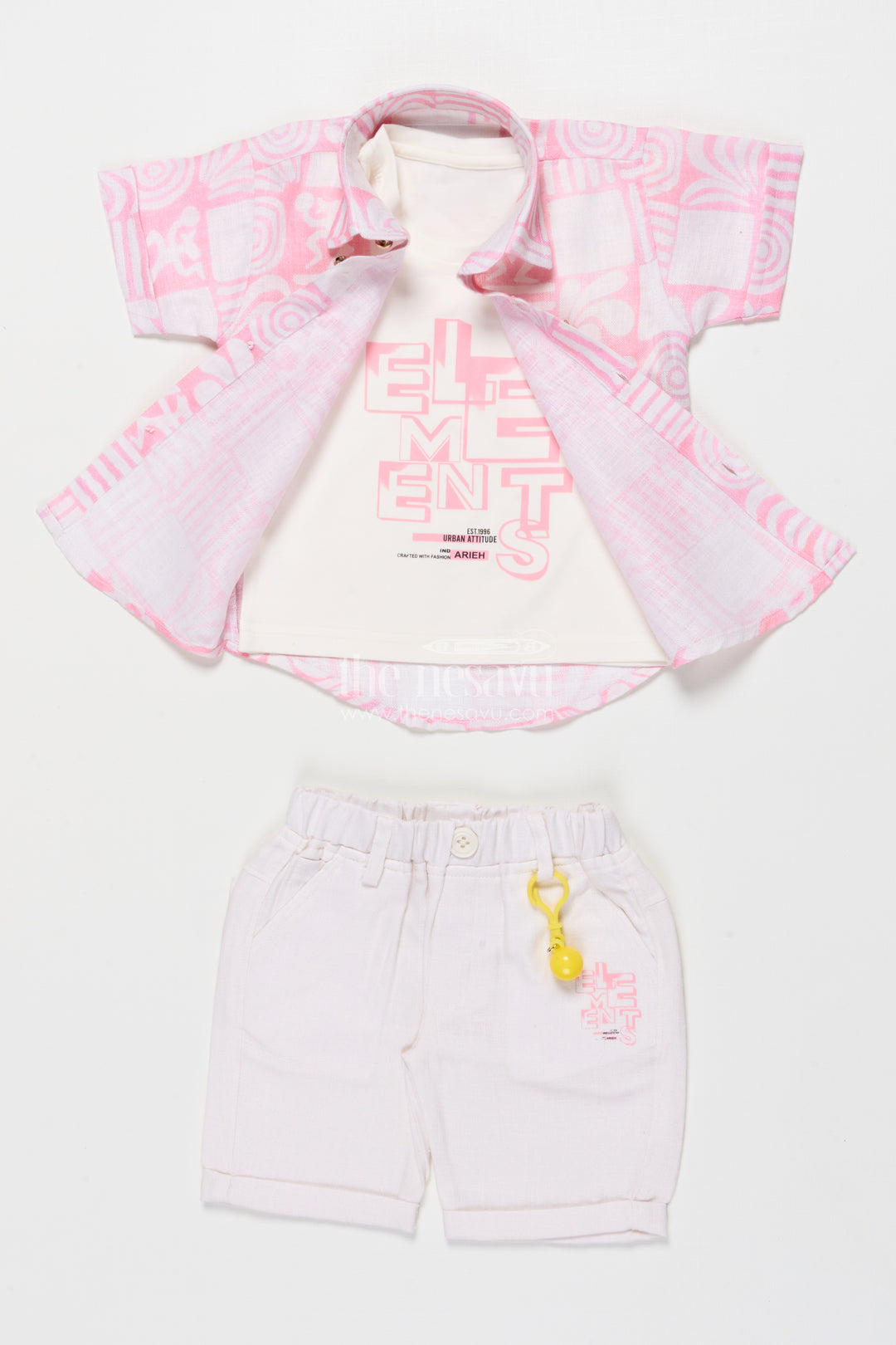 Casual Shirt and Shorts Set for Boys Everyday Summer Wear