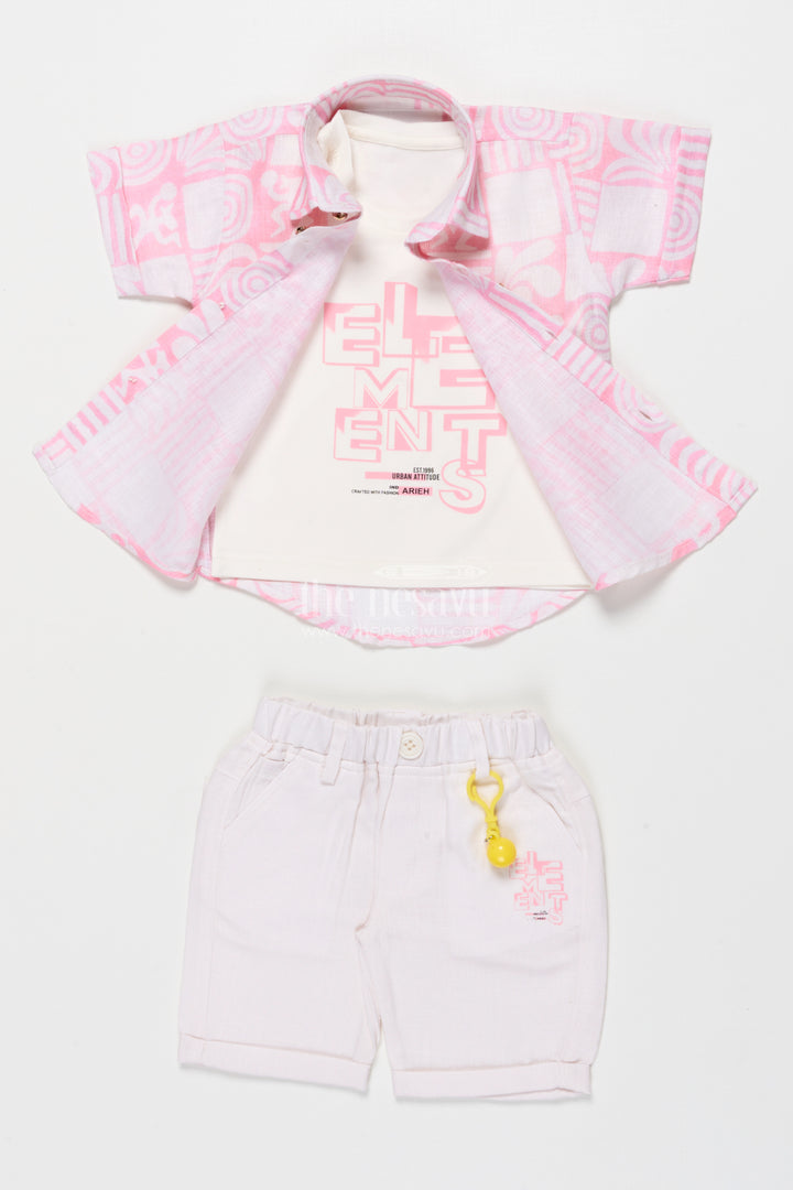 Casual Shirt and Shorts Set for Boys Everyday Summer Wear