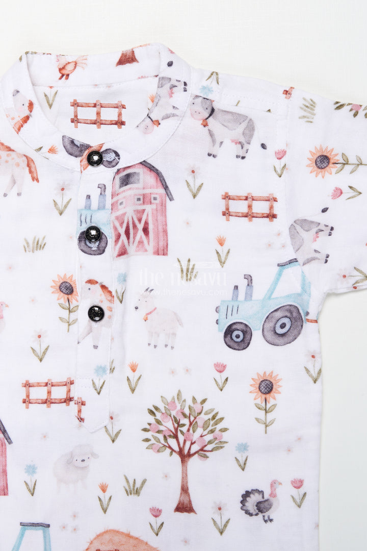 Boys Muslin Cotton Casual Set for Outings and Festive Gatherings