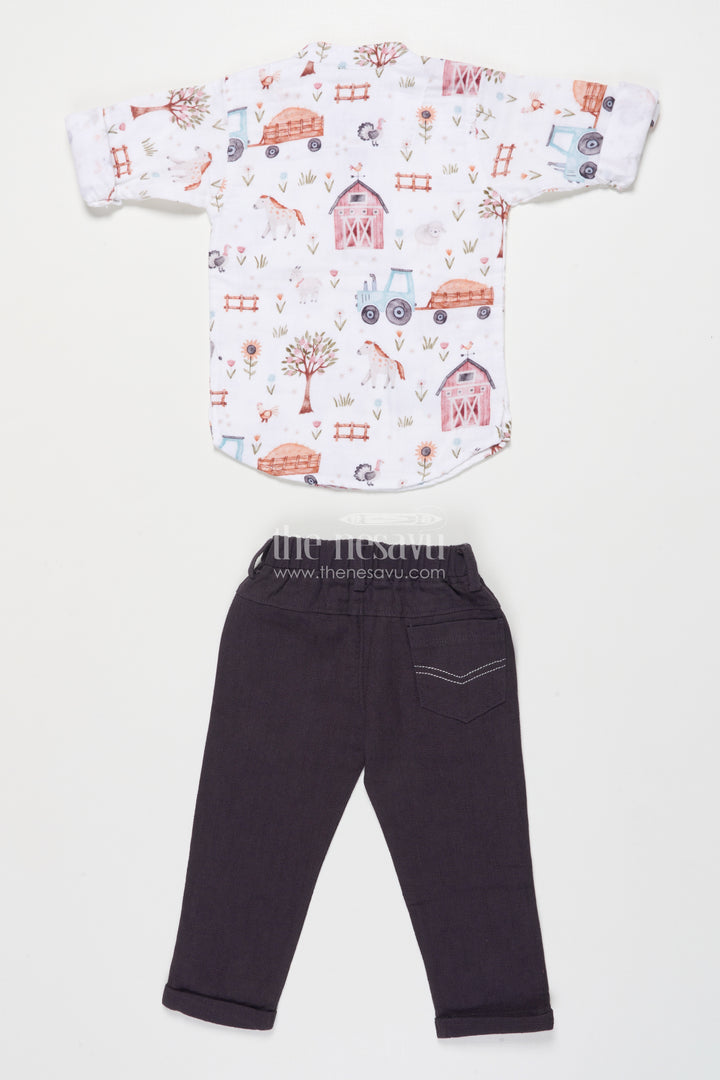 Boys Muslin Cotton Casual Set for Outings and Festive Gatherings