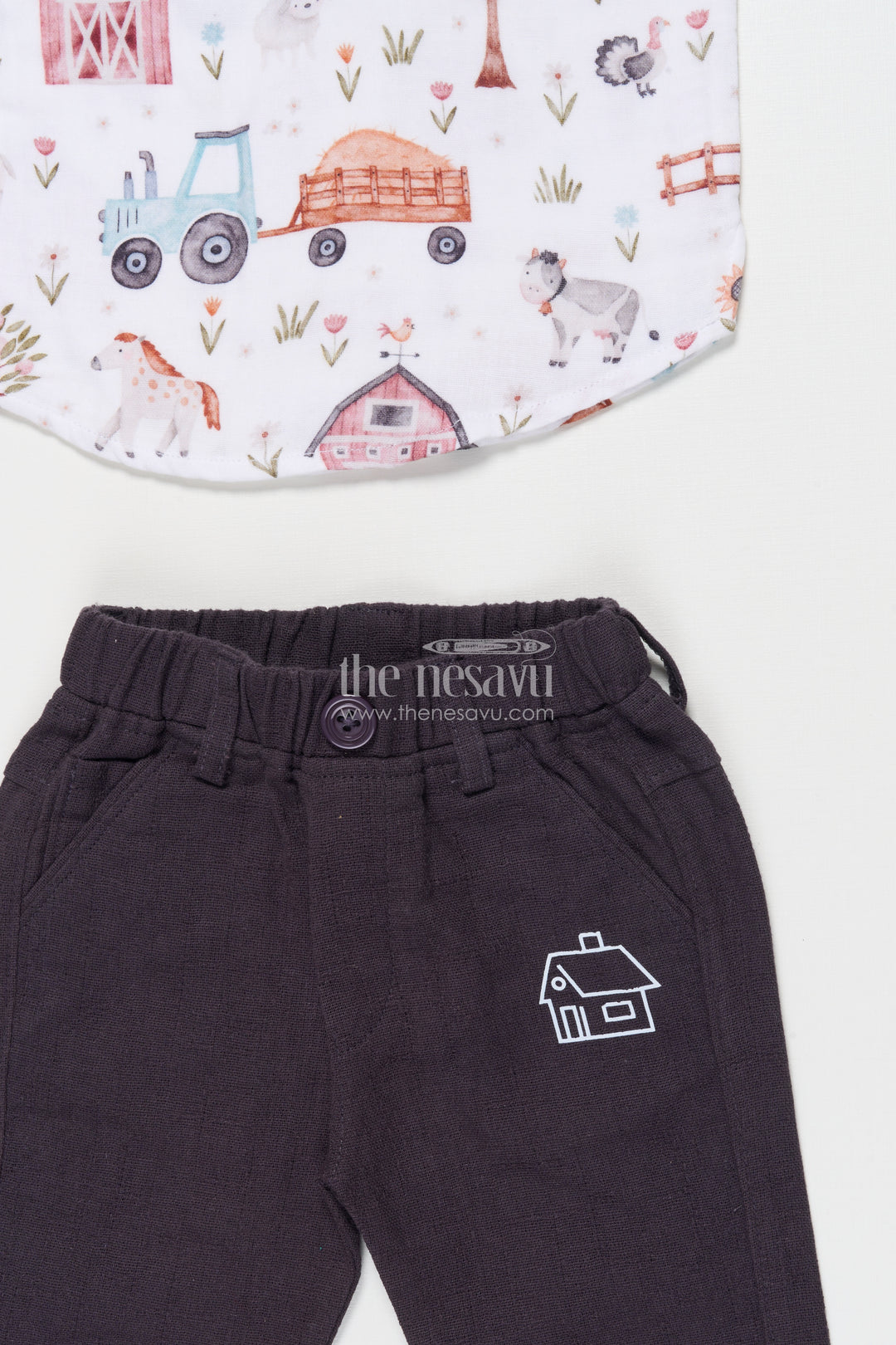 Boys Muslin Cotton Casual Set for Outings and Festive Gatherings