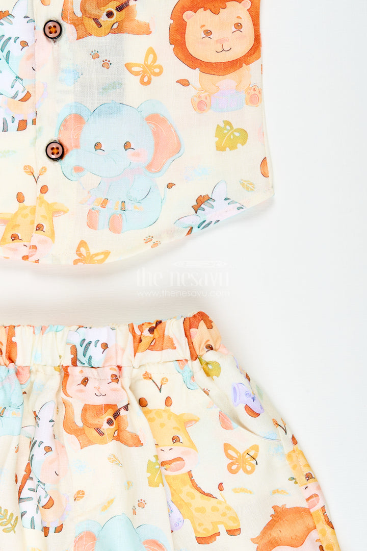 Baby boys casual set with animal print for everyday wear