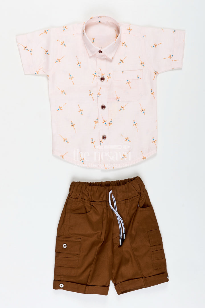 Summer Outfit For Toddler Boys With Shirt And Shorts