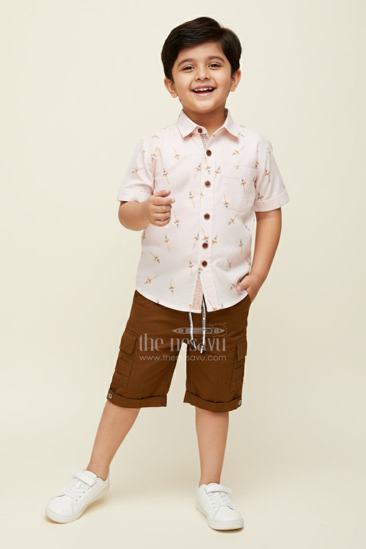 Summer Outfit for Toddler Boys with Shirt and Shorts
