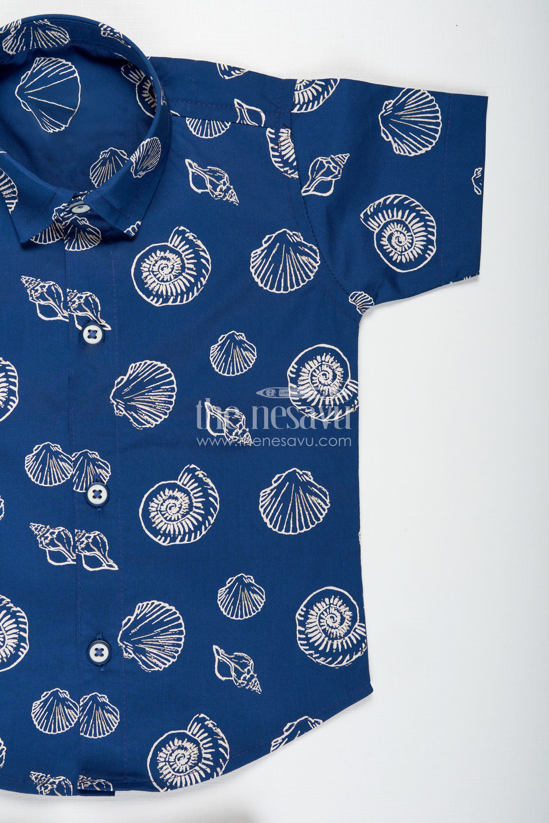 Printed Cotton Dress Set For Baby Boys With Shorts