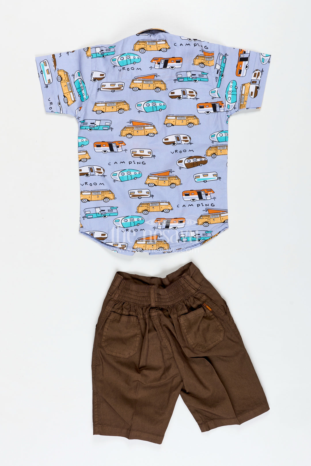 Adventure Theme Shirt And Shorts Outfit For Baby Boys