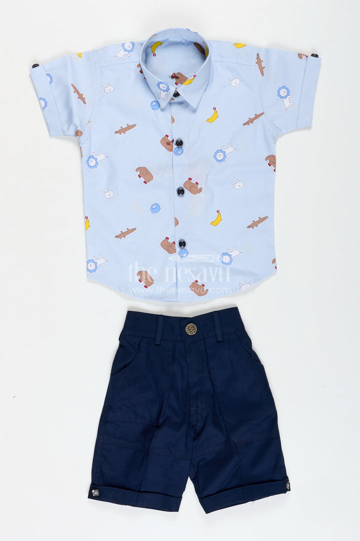 Animal Print Summer Outfit For Toddler Boys