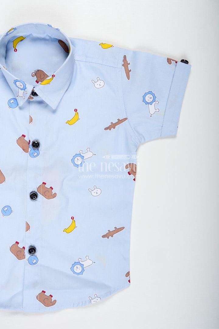 Animal Print Summer Outfit For Toddler Boys