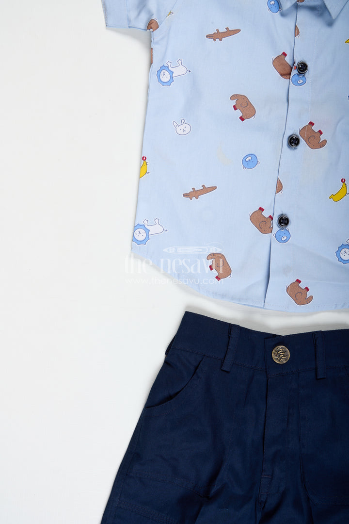 Animal Print Summer Outfit For Toddler Boys