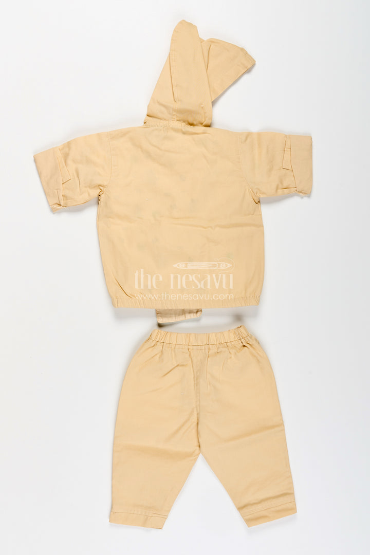 Toddler boys dinosaur hoodie cotton three-piece set