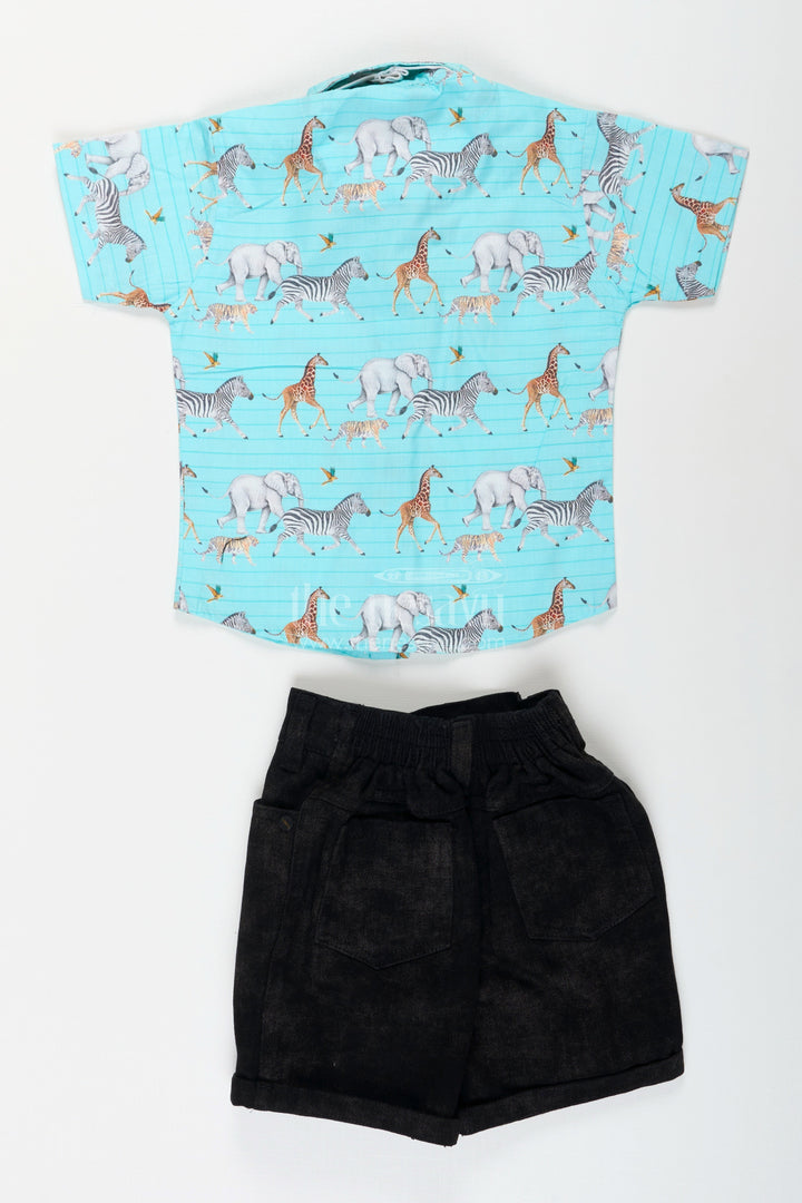 Safari print boys cotton set for playdates and summer fun