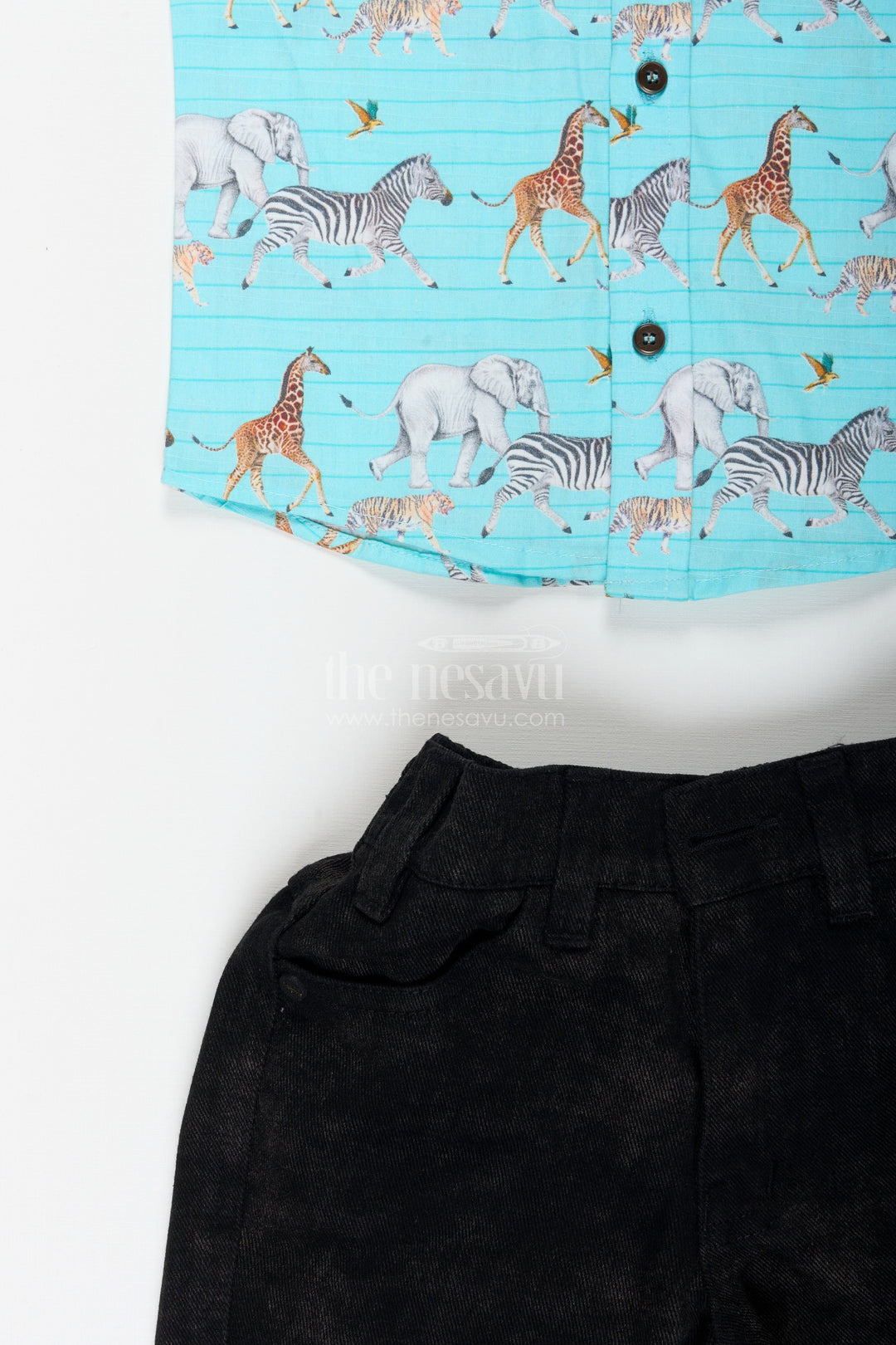 Safari print boys cotton set for playdates and summer fun