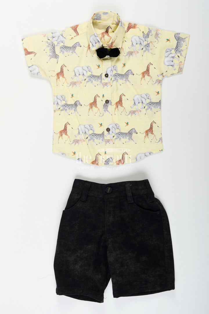 Boys casual shirt and shorts set for birthday and everyday fun