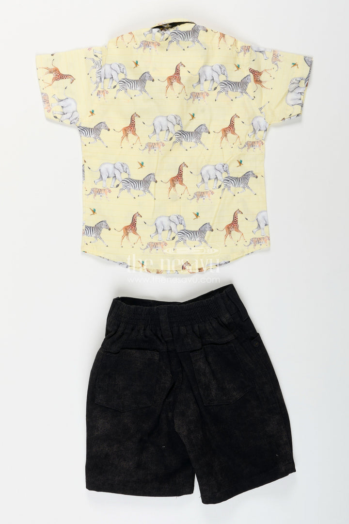 Boys casual shirt and shorts set for birthday and everyday fun