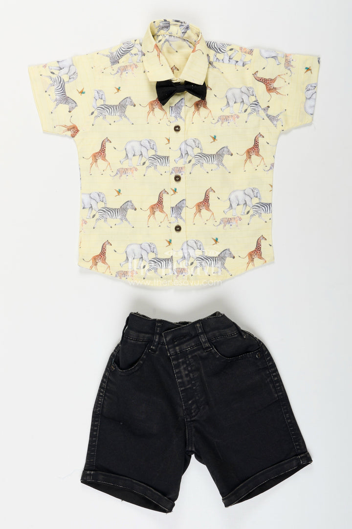 Boys printed casual set for birthday parties and summer outings