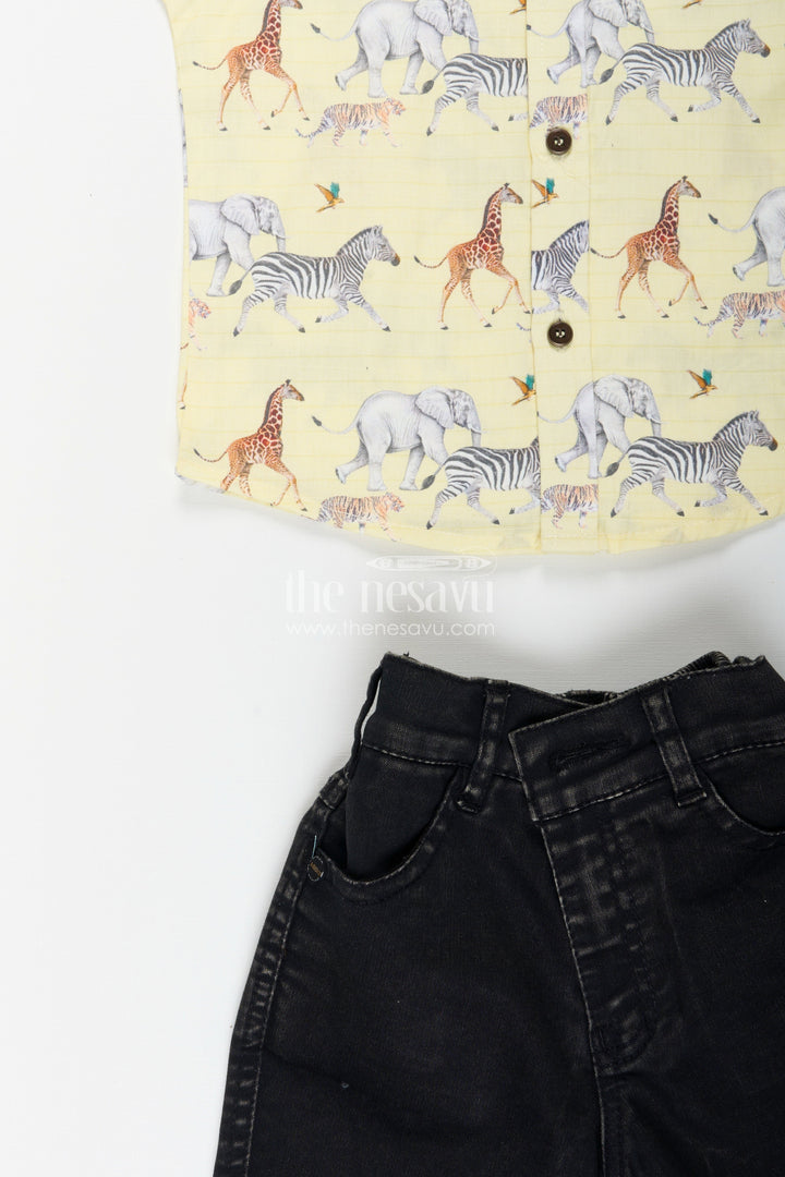 Boys printed casual set for birthday parties and summer outings