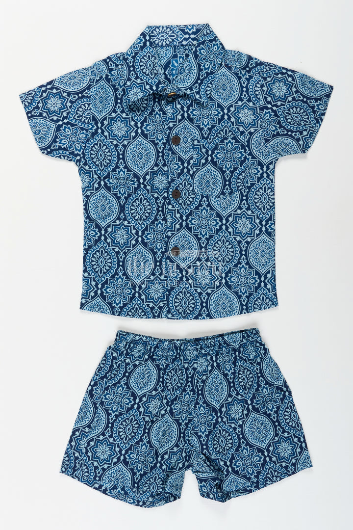Cotton casual set for toddler boys' summer wardrobe