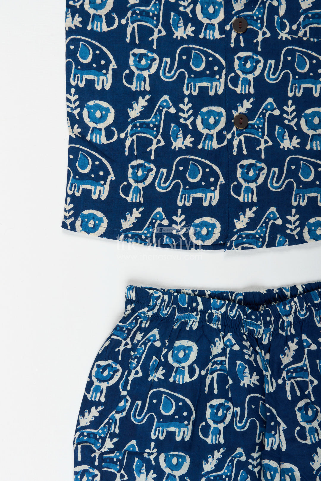 Toddler boys co-ord set with jungle animal print for daily wear