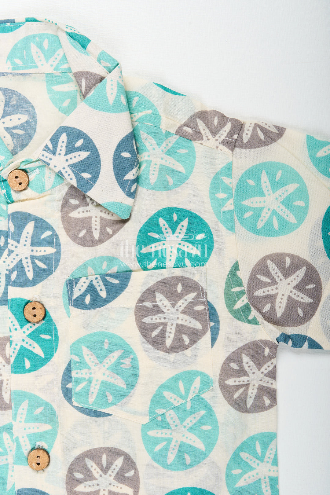 Casual cotton set for toddler boys with modern print