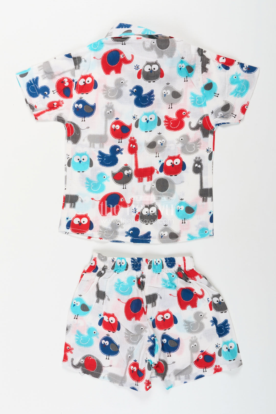 Boys animal print cotton co-ord set for fun and playful days
