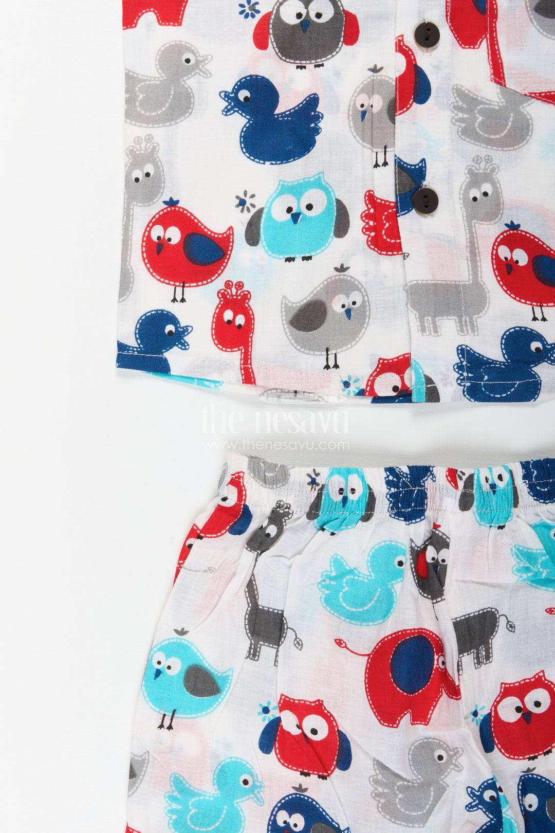 Boys animal print cotton co-ord set for fun and playful days