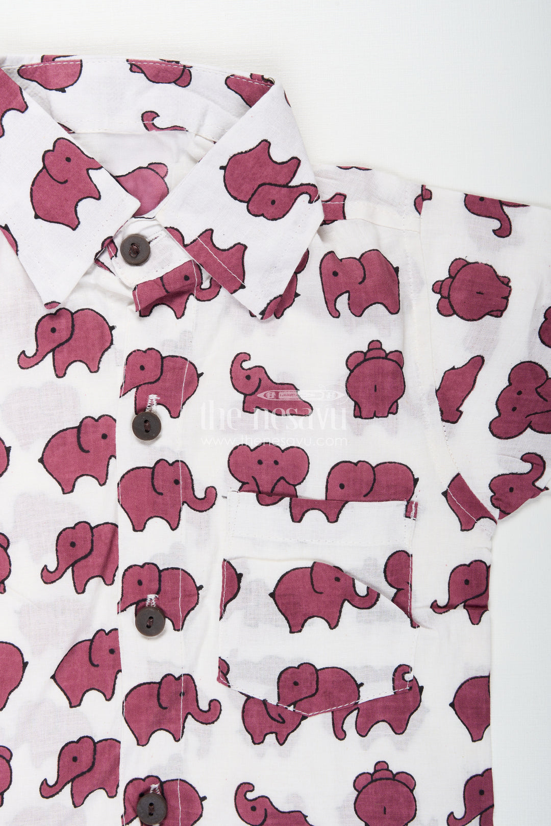 Elephant print cotton set for toddler boys' summer wardrobe